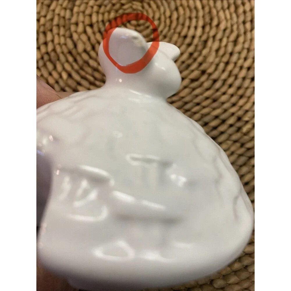 Market Finds White Ceramic Honey Pot w/ Lid & Dipper, 7.5 oz Farmhouse
